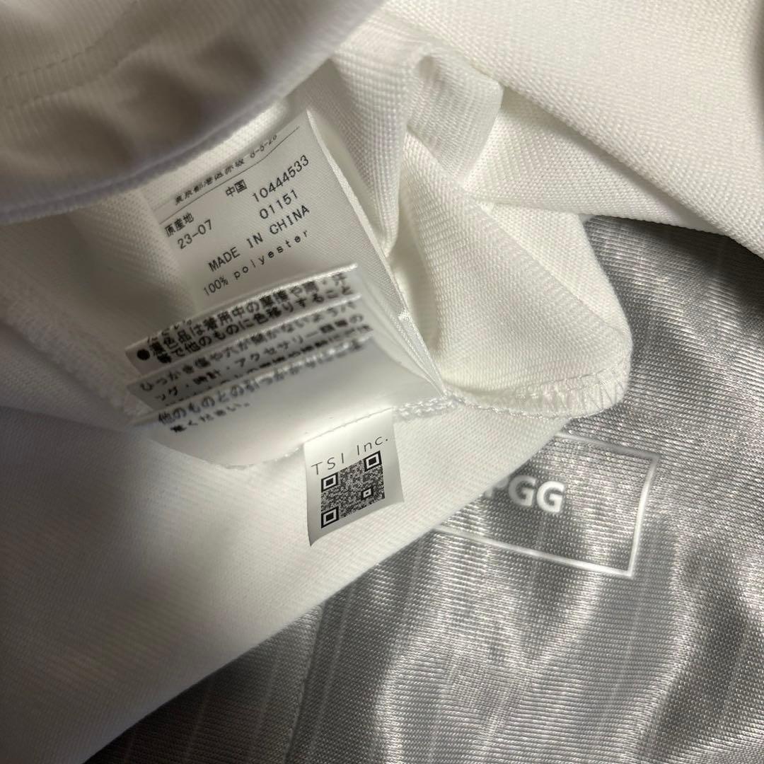 PGGアモッサ×N yメカニカルストレッチタフタホワイトジャケットサイズ5