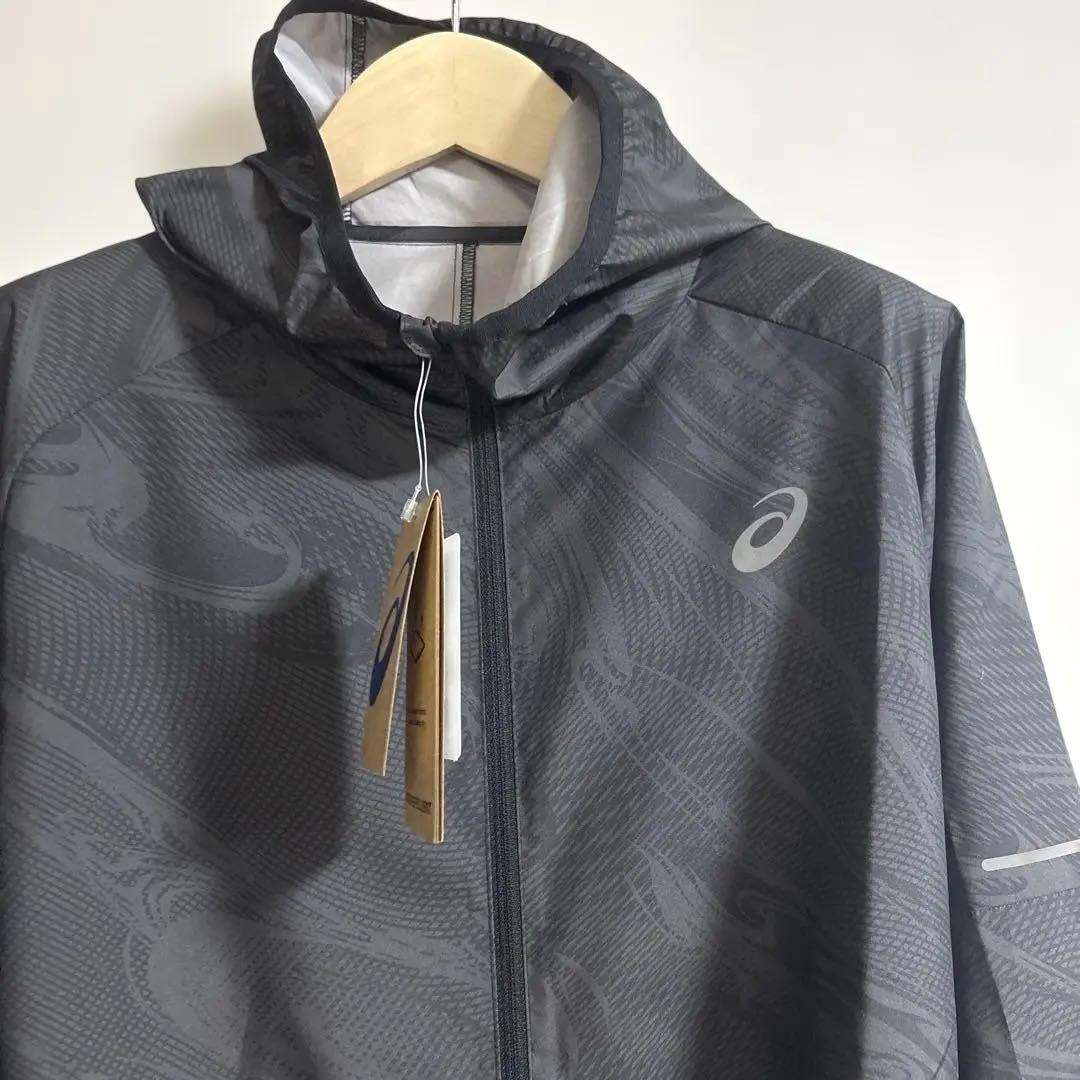 ASICS グレー ウィンドブレーカー フード付き　新品✨