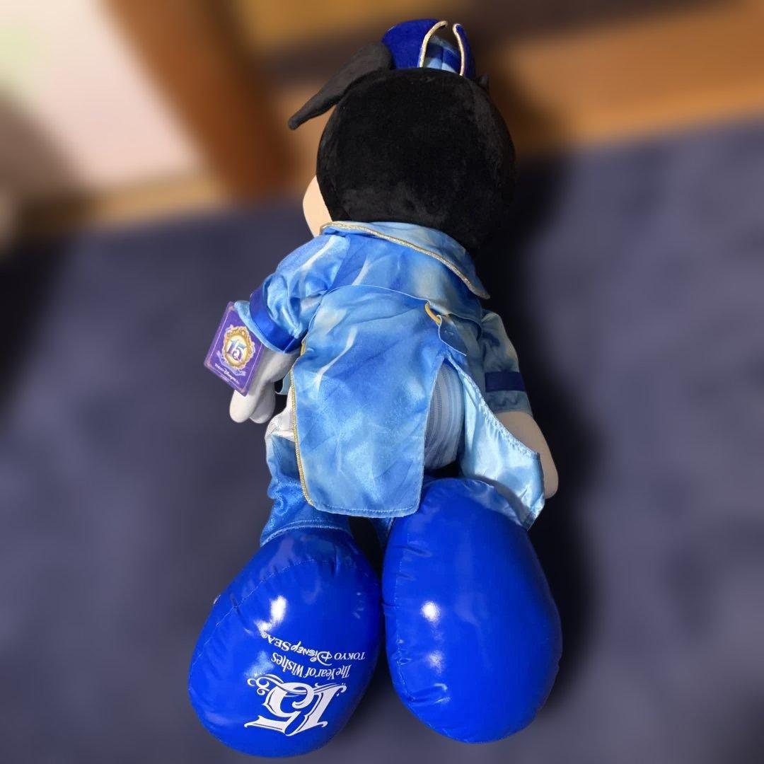 ディズニーシー15周年　ミッキーミニー特大ぬいぐるみ　クリスタルウィッシュ