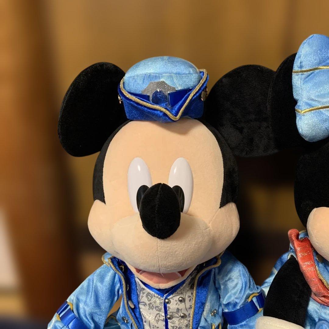 ディズニーシー15周年　ミッキーミニー特大ぬいぐるみ　クリスタルウィッシュ