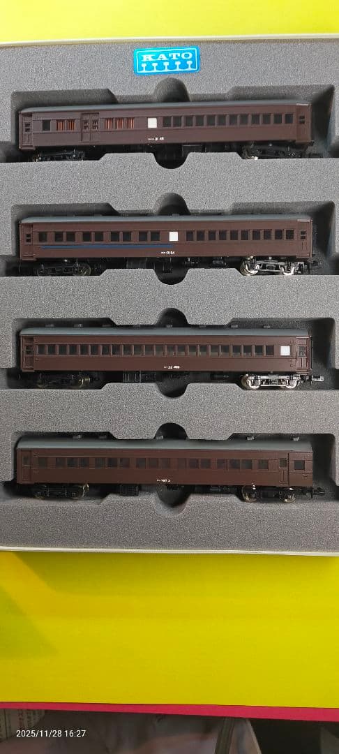 KATO Nゲージ 鉄道模型 旧客車　　青　茶色　8両セット