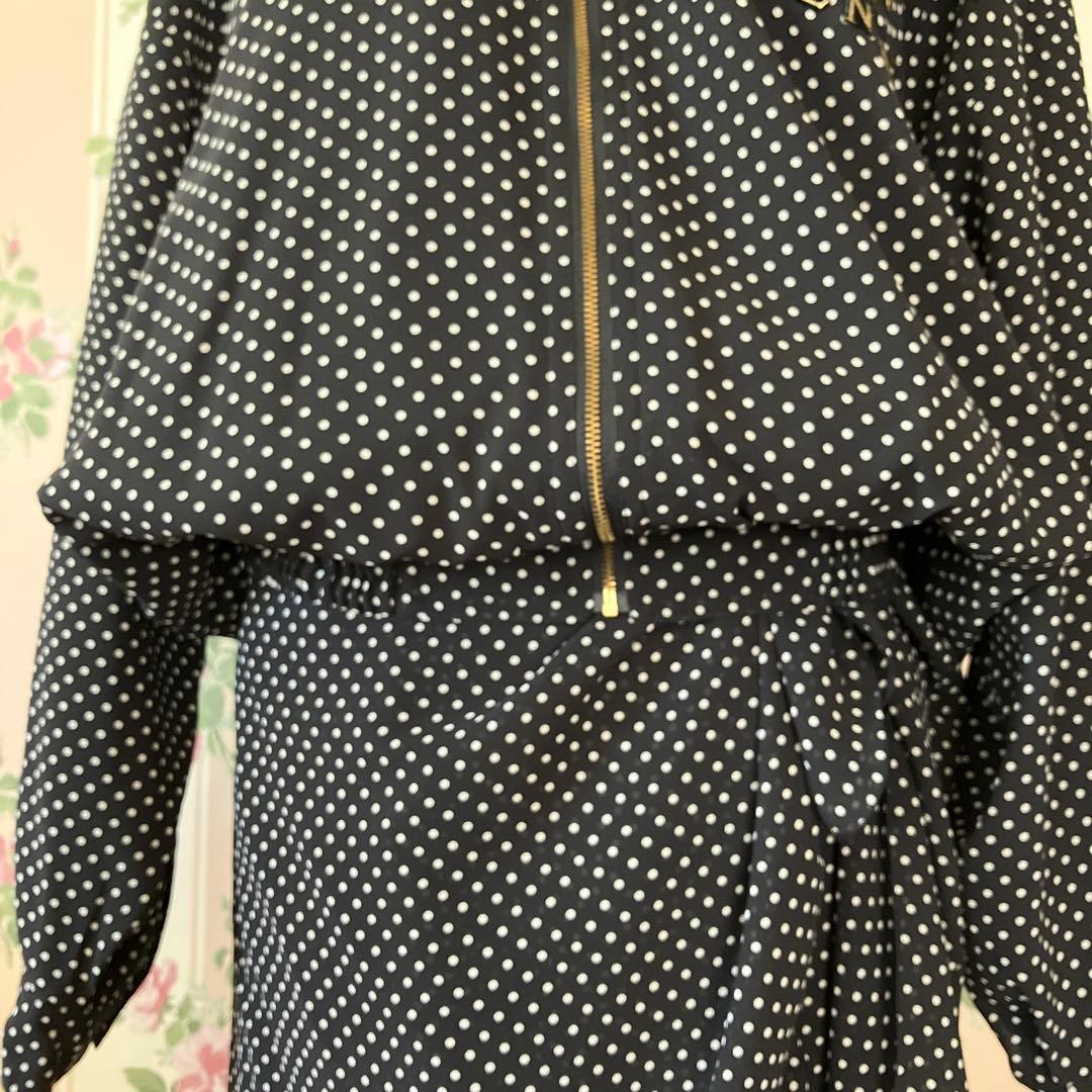 【バレンザ・ポー】　美品　ゴルフウェア　ブルゾン＆キュロットスカート　透け感