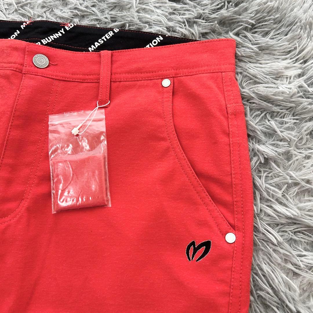 新品　マスターバニーエディション　パンツ　ストレッチ　起毛　オレンジ　サイズ6