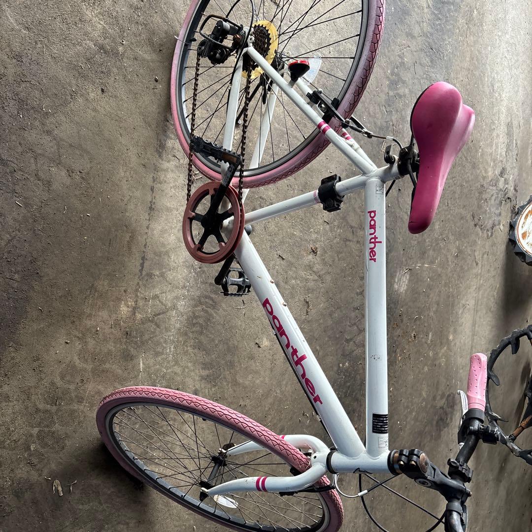 パンダ シティサイクル ホワイト/ピンク引き取り限定
