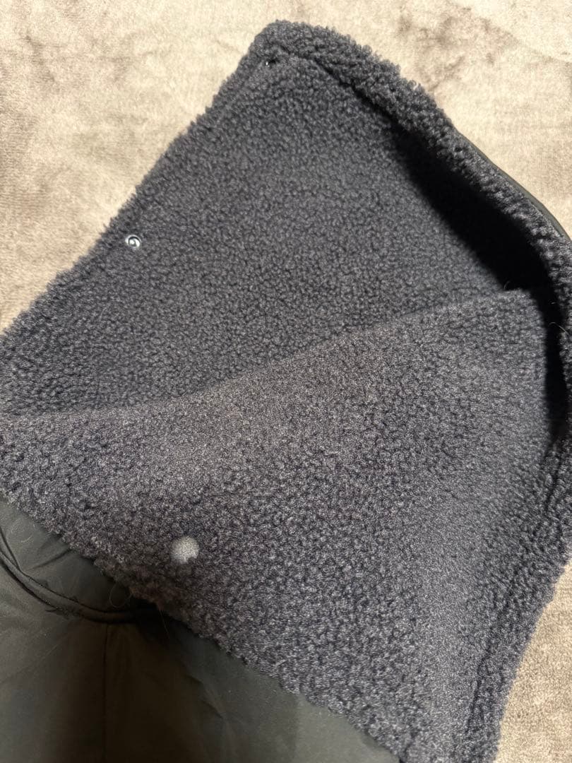 SIVI ブラック フリース犬服 フード付き