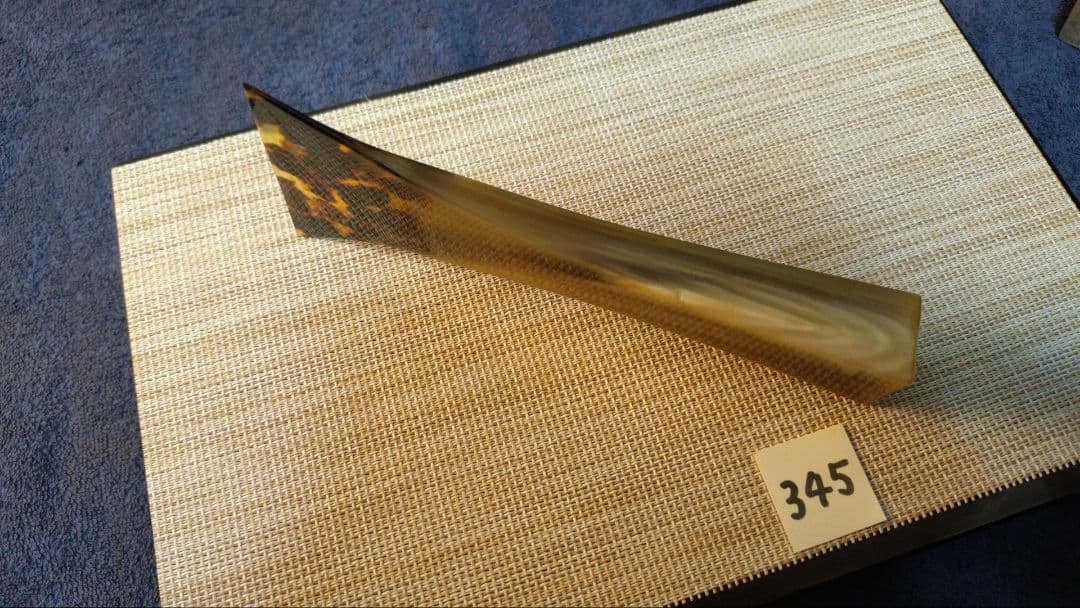 三味線バチ【送料無料】345天然素材　白水牛