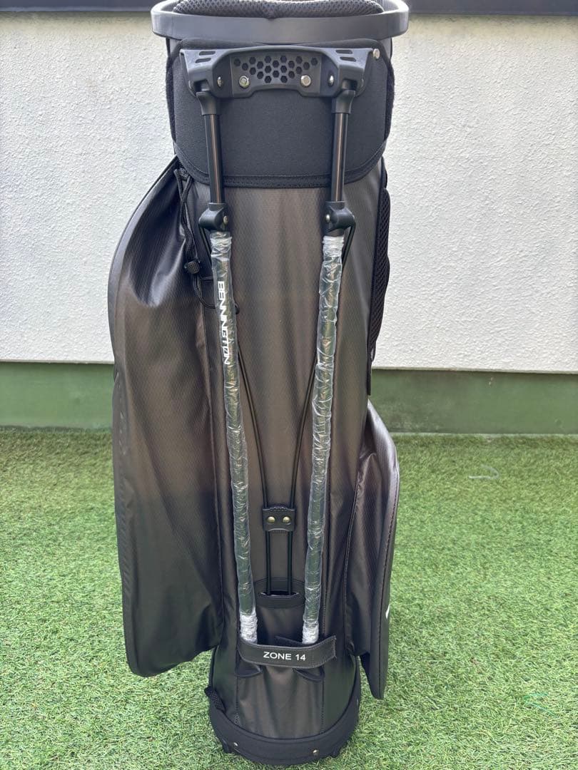 ベニントン　スタンドキャディバッグ　新品　ゴルフバッグ　グレー　レッド