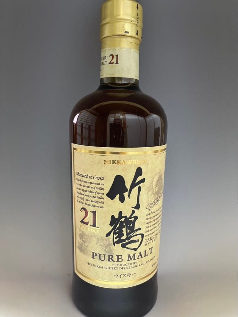 竹鶴 21年 ピュアモルトウイスキー 750ml 未開栓