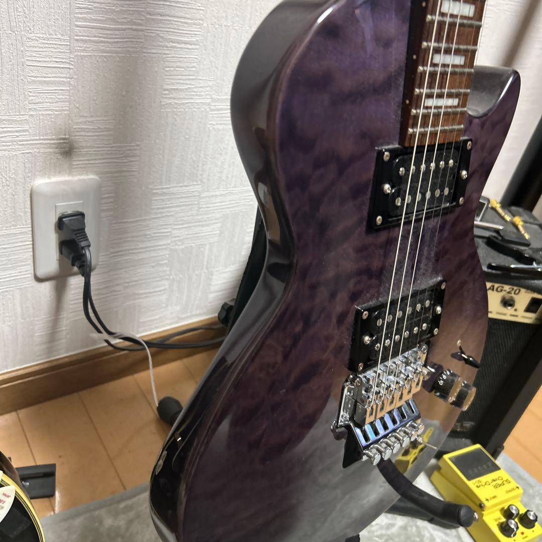 Grass Roots エレキギター パープル