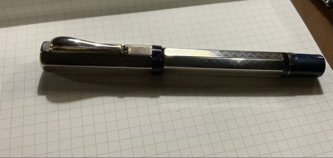 モンテグラッパ　限定万年筆　スターリングシルバー　ペン先 セーラー21K