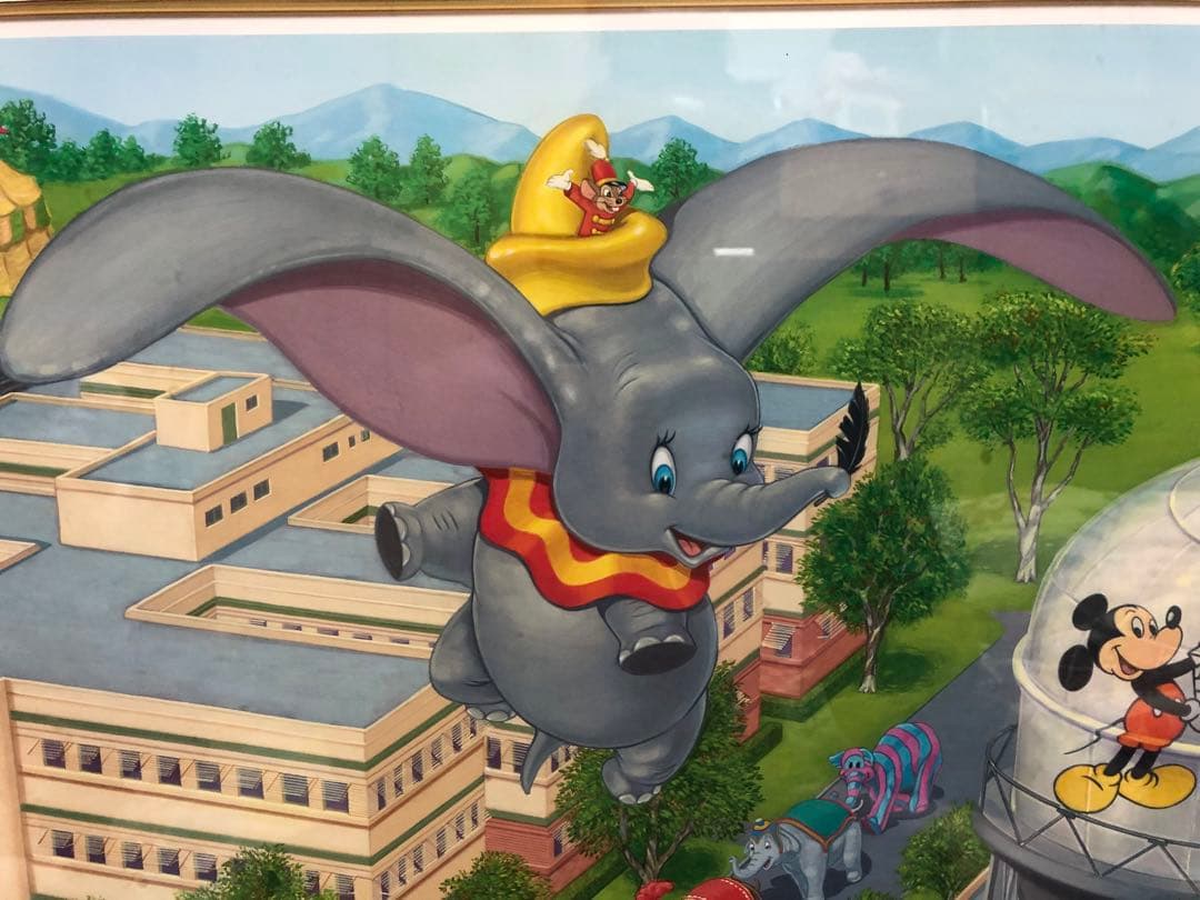 ディズニーファインアート　ダンボ　セル画　タペストリー