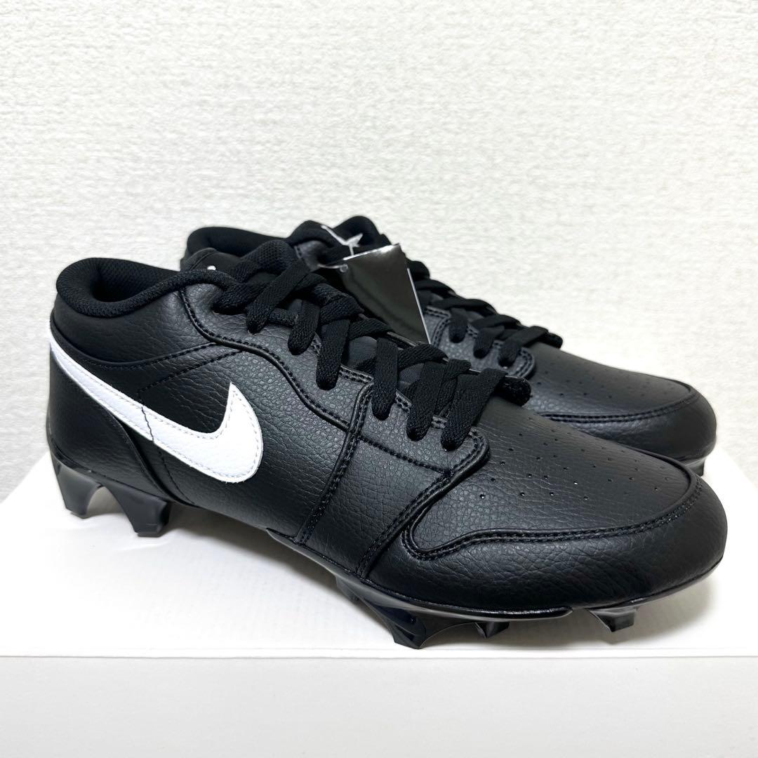 ナイキ ジョーダン 1 29.5 アメフト スパイク シューズ 靴 クリート 黒
