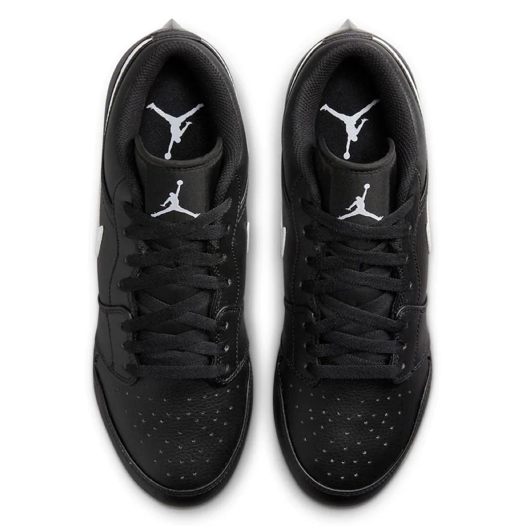 ナイキ ジョーダン 1 29.5 アメフト スパイク シューズ 靴 クリート 黒