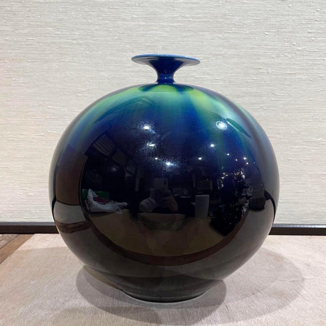 三代目 徳田八十吉 壺 人間国宝 新品同様