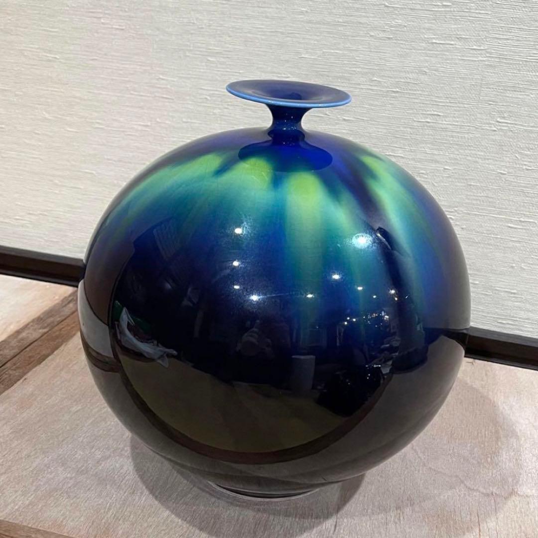 三代目 徳田八十吉 壺 人間国宝 新品同様