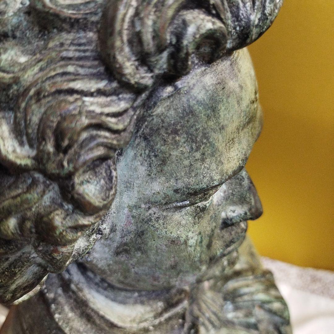 ベートーヴェン ブロンズ 銅像 ハンドメイド 中にシールあり 彫刻 約３５cm