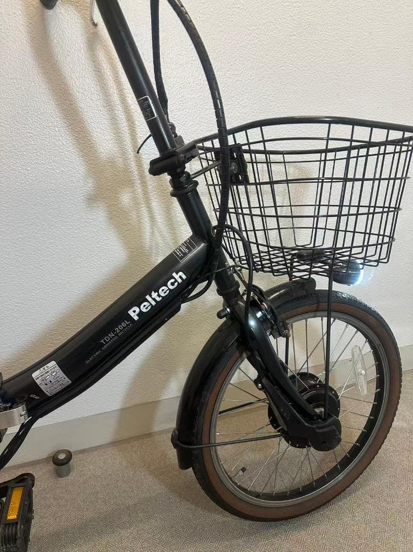 『配送可』ＰＥＬＴＥＣＨペルテック ＴＤＮ－２０６Ｌ折りたたみ電動アシスト自転車