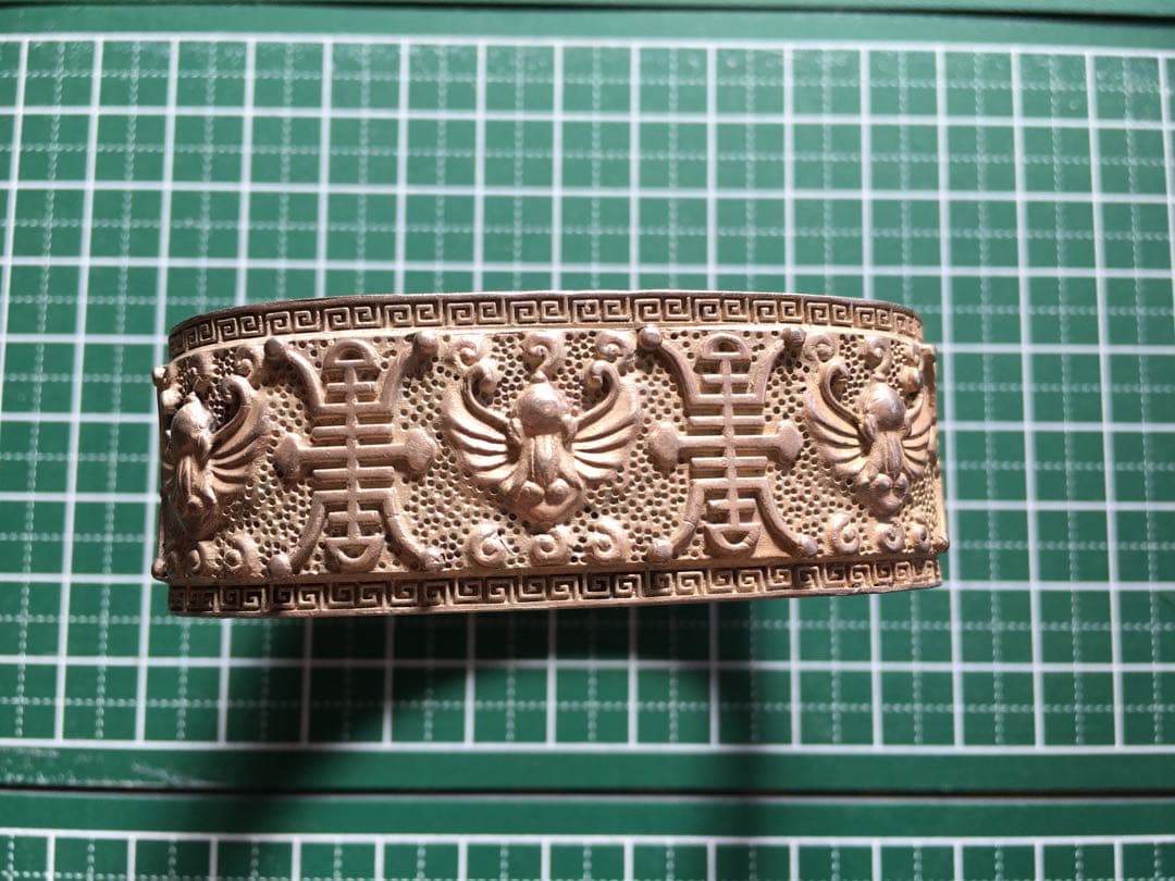 ブレスレット　足銀　骨董　蝙蝠