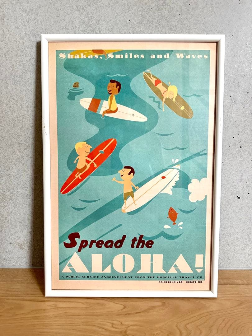 ハワイ画家Nick Kucharニック カッチャーアート額付き6点セット