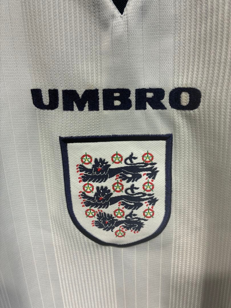 【デッドストック】UMBRO イングランド代表 ポロシャツ ホワイト ビンテージ