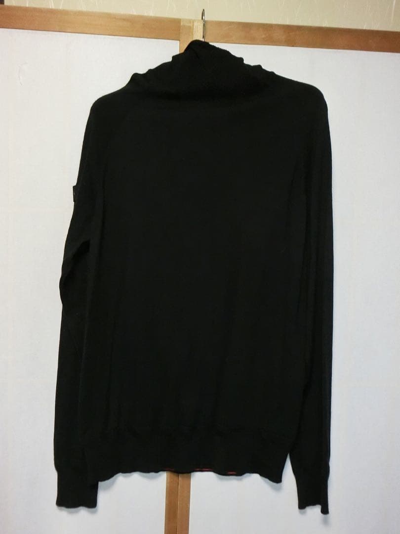 BRIEFING ブリーフィング　黒いニットでフードが付いた長袖セーター L