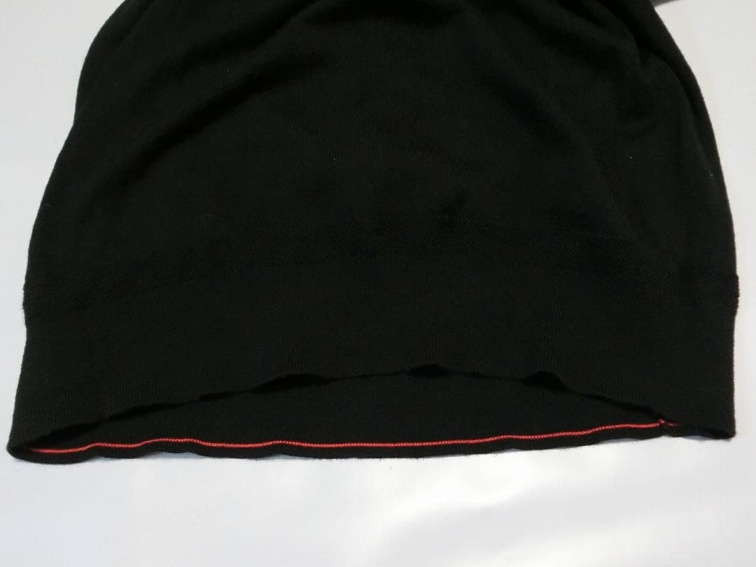 BRIEFING ブリーフィング　黒いニットでフードが付いた長袖セーター L