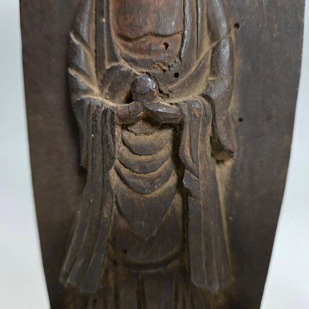 24-1276 薬師如来立像　木彫　仏像