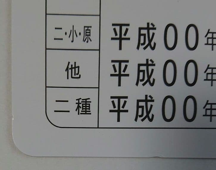 ゼロの日常 免許証 非売品 販促物 希少