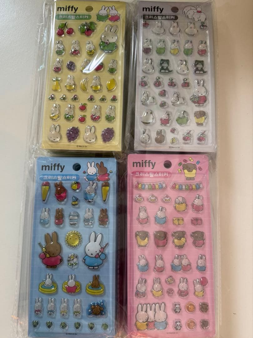 正規品 韓国限定 ミッフィー 4種 5セット 20枚 シール