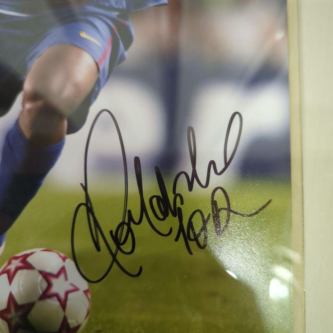 NIKE ロナウジーニョ ティエンポFGサイン入り写真