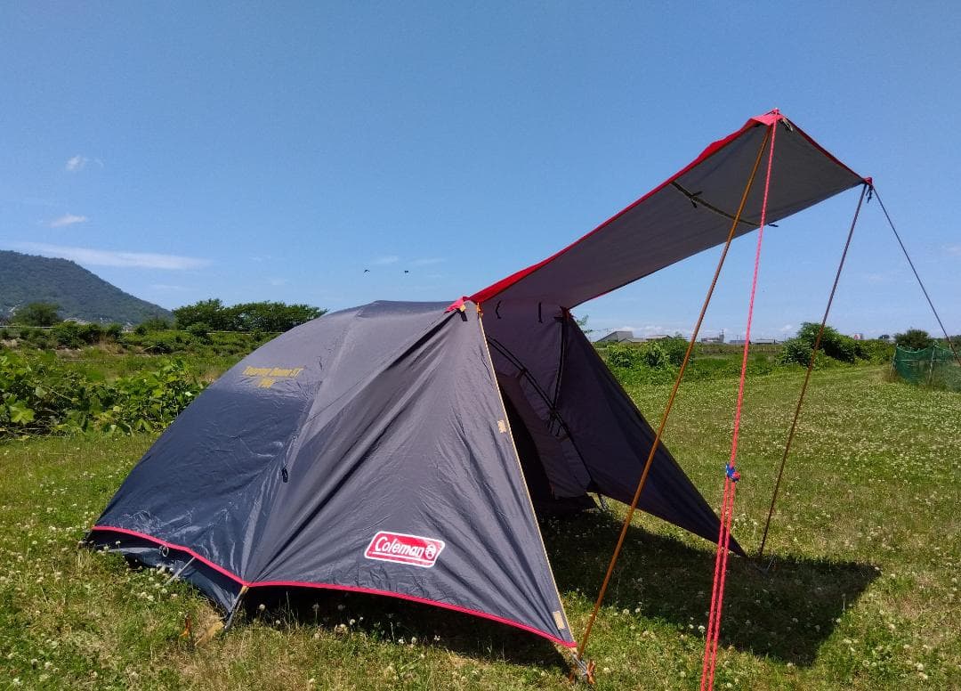 ☆とても綺麗☆限定色グレー×レッド☆コールマン☆ツーリングドームST☆テント☆