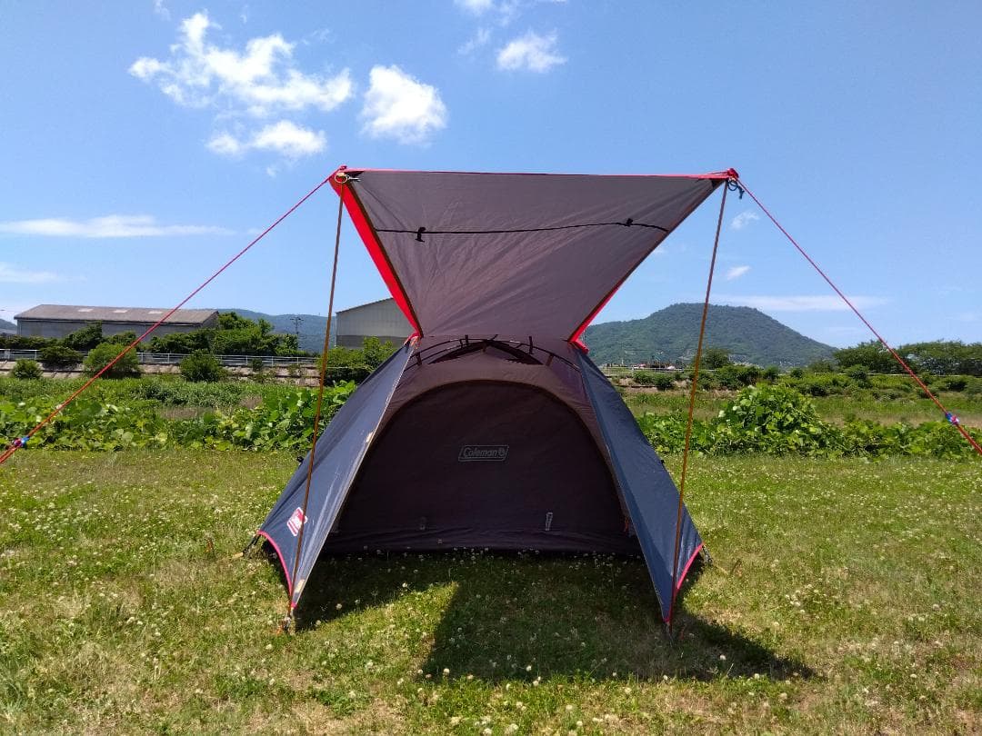 ☆とても綺麗☆限定色グレー×レッド☆コールマン☆ツーリングドームST☆テント☆