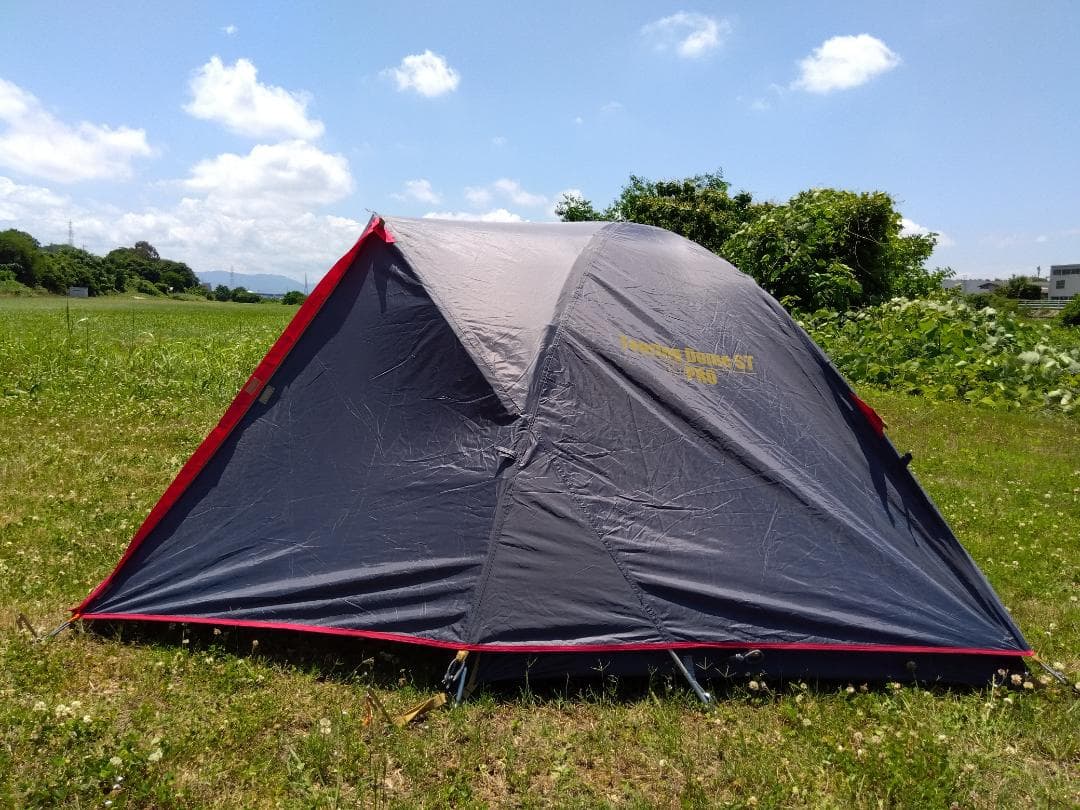 ☆とても綺麗☆限定色グレー×レッド☆コールマン☆ツーリングドームST☆テント☆