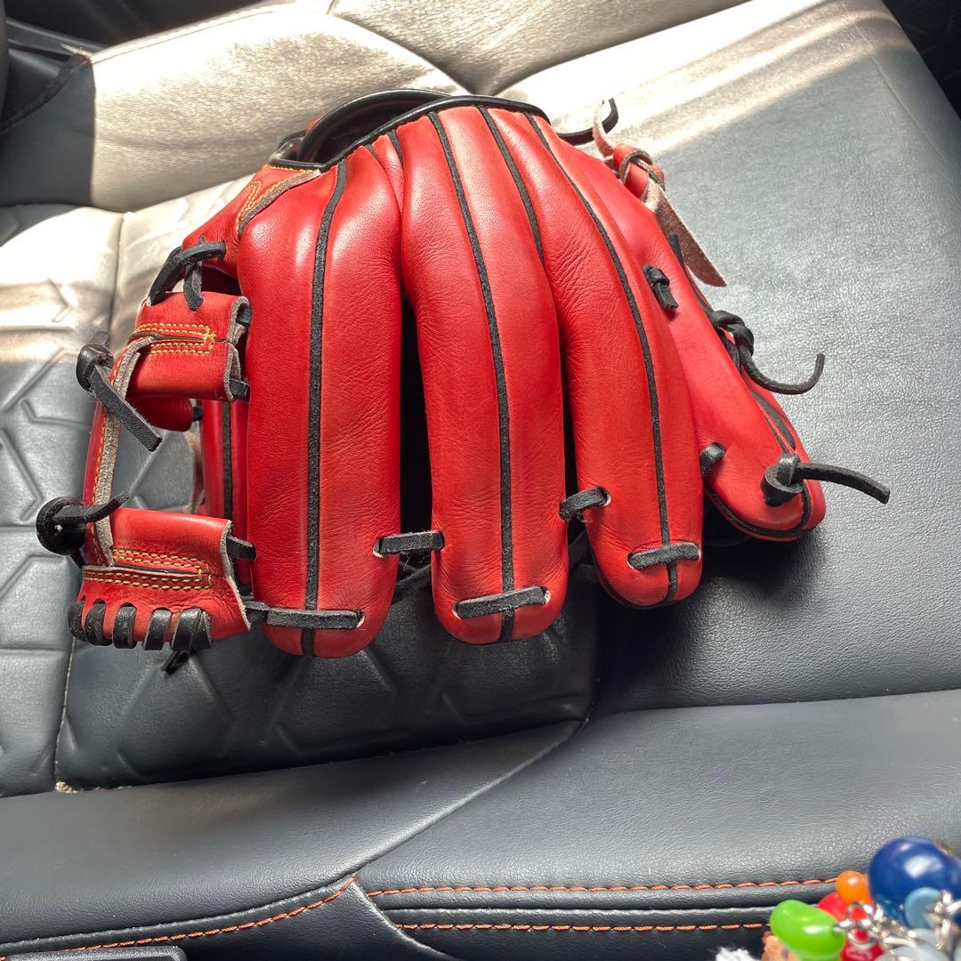 IPセレクト軟式野球グローブ 赤