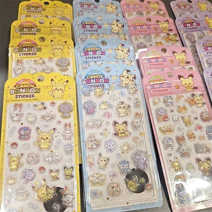 16枚 ポケモン　ボンボン　シール　韓国限定　正規品　韓国