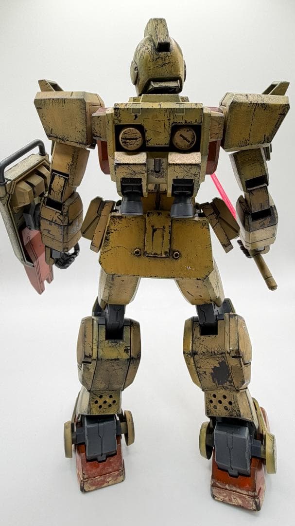 ガンプラ完成品　MG 1/100 陸戦型ジム 塗装済み ウェザリング加工