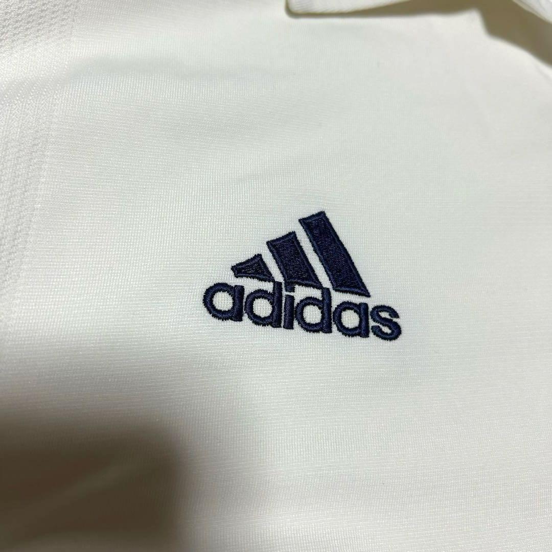 アディダス レアルマドリード 長袖 ユニフォーム ホワイト XL 刺繍