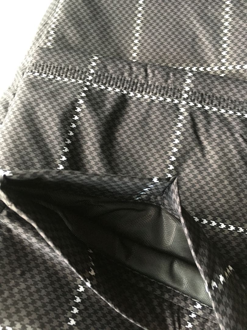 【PUMA GOLF / プーマ】秋冬防風中綿 テーパードパンツ 千鳥格子・L黒