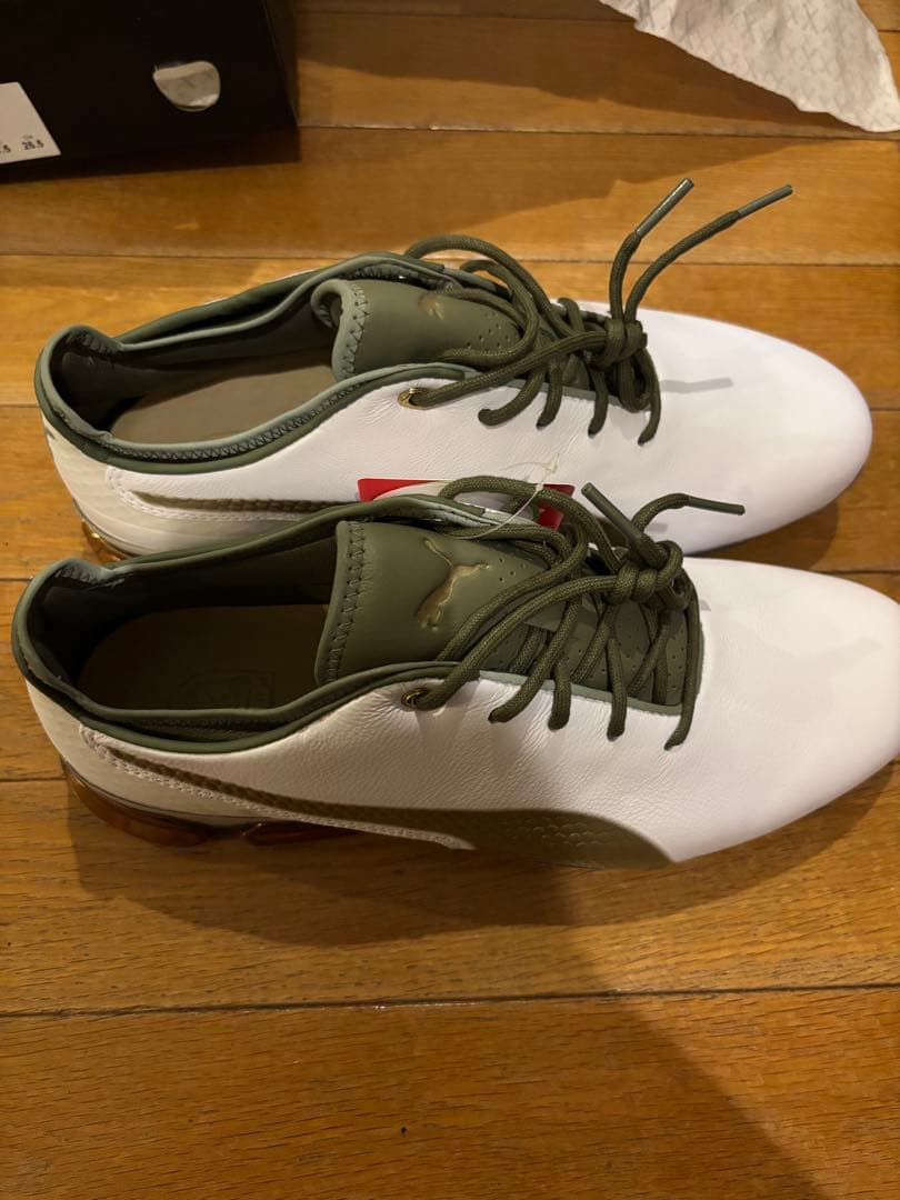 PUMA プーマ　イグナイトプロアダクトG LUX ゴルフ　オリーブグリーン