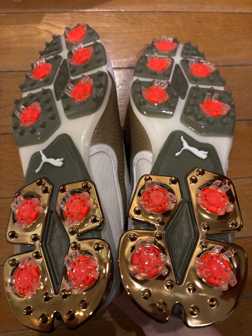 PUMA プーマ　イグナイトプロアダクトG LUX ゴルフ　オリーブグリーン