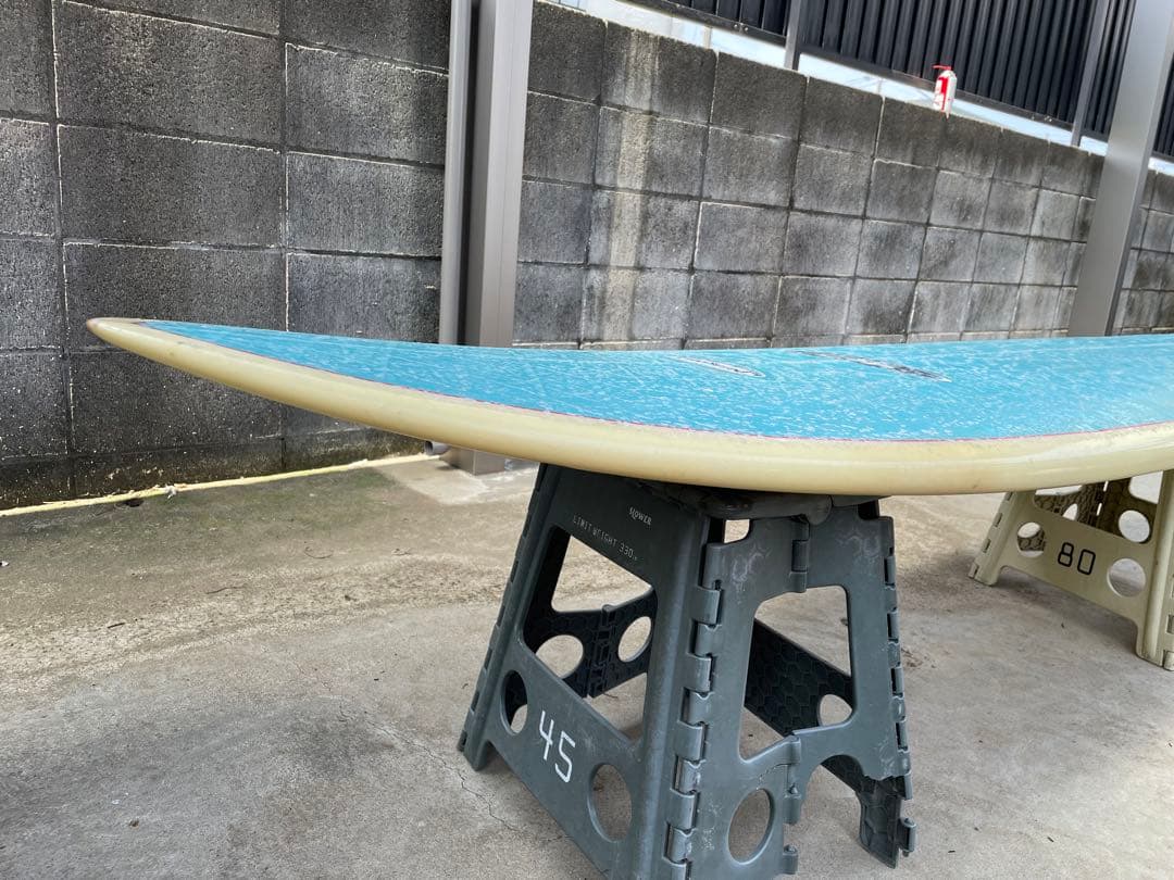 YASサーフボード　7.7f ミッドレングス　鈴木康弘　モス　ウェーブライオン