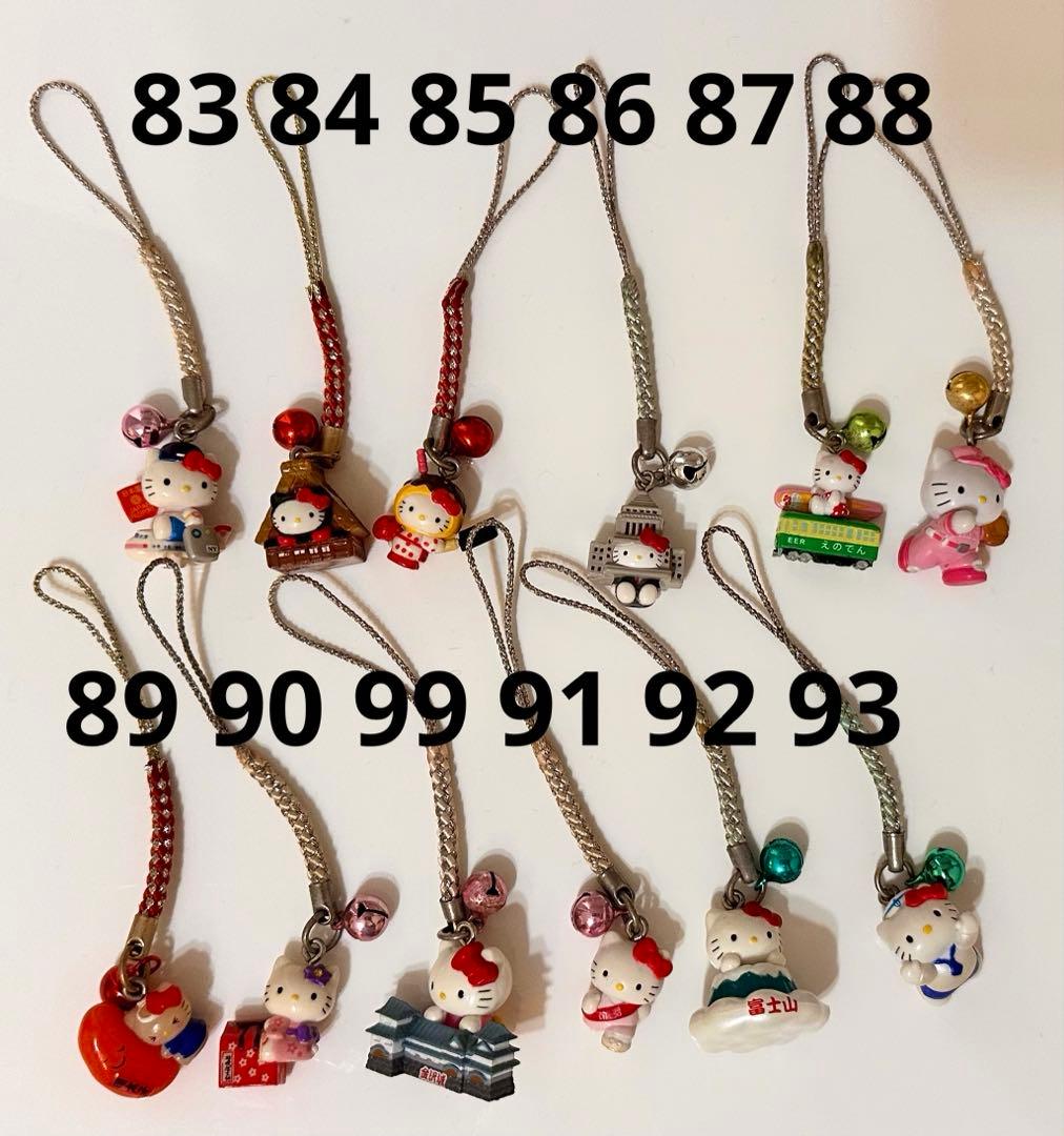 ご当地キティ キティ 根付ストラップ など 136個セット(バラ売り可)