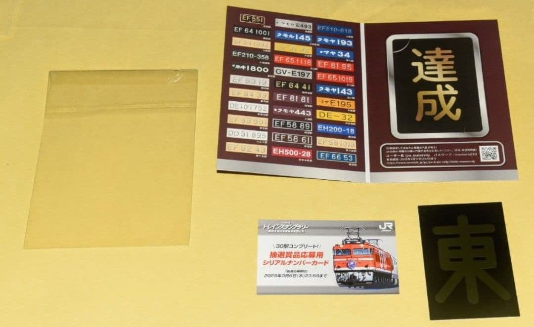 トレインスタンプラリー『各種達成賞全交換済フルコンプリートセット』※全駅押印済み