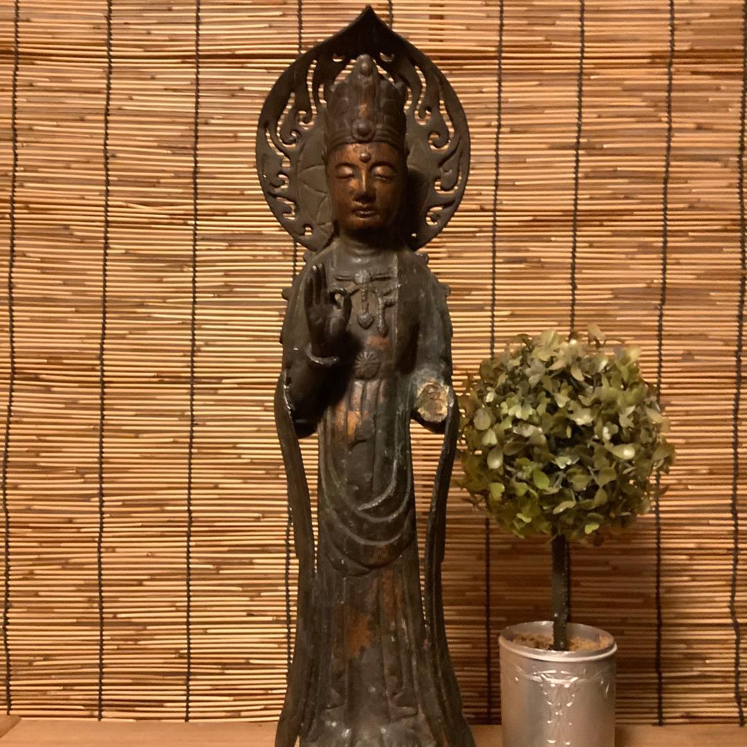 朝鮮・身代観音「難避け観世音菩薩」高句麗・百済・新羅・左腕残欠・寺院・古銅