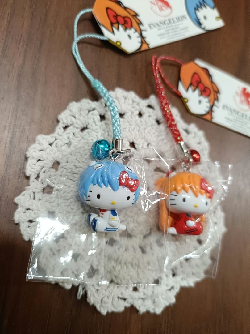 ご当地 キティ エヴァンゲリオン 根付 キーホルダーセット