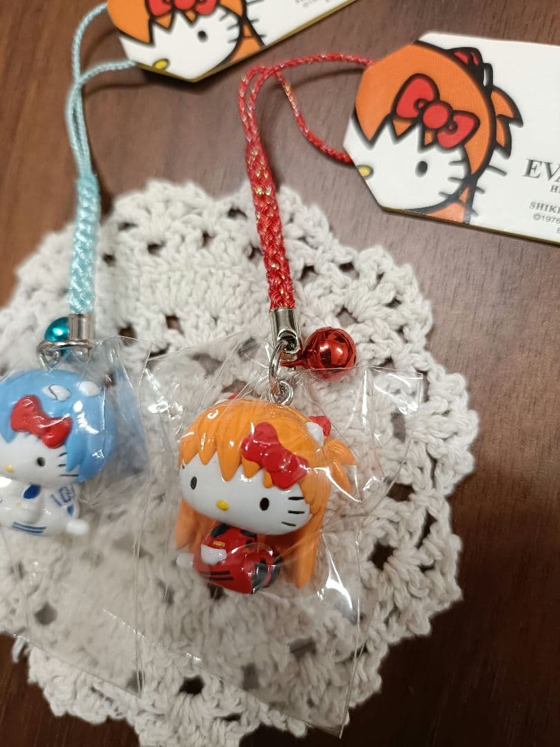 ご当地 キティ エヴァンゲリオン 根付 キーホルダーセット