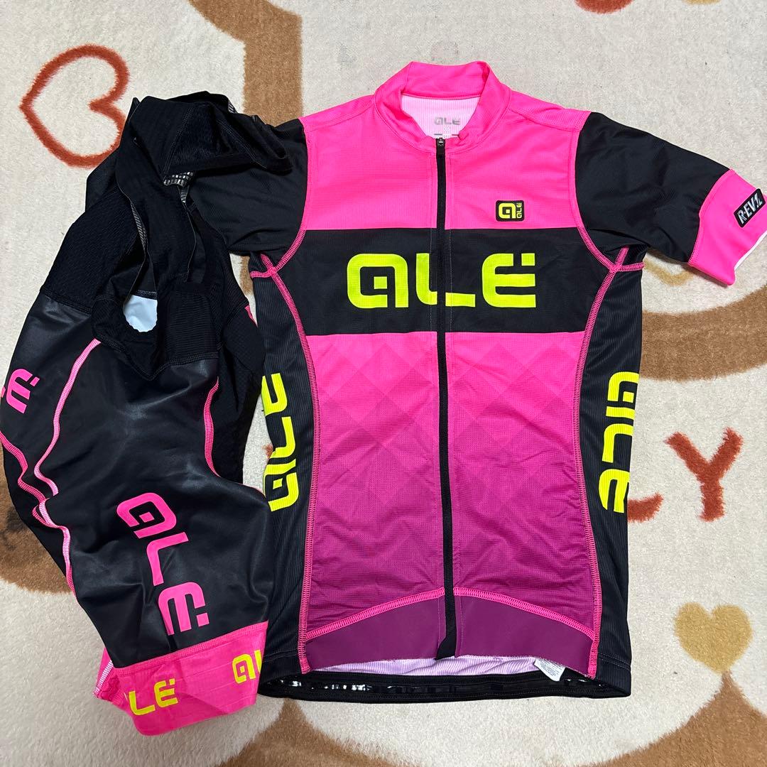 【値下げしました‼︎】ALE サイクルビブジャージ 上下セット　レディース XS