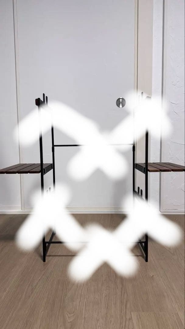 値下H&O シェルコンラック　サイド棚×2 ウォールナット Brunt