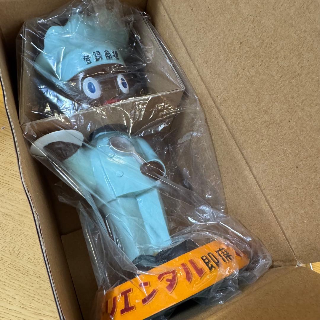 【オリエンタル坊や 中】首振り人形 カラーver.ライトブルー 箱付き