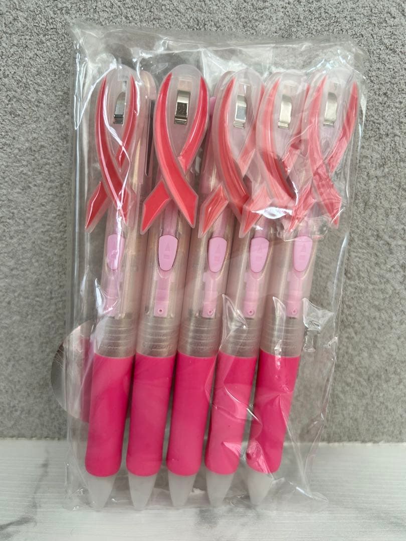 非売品　ピンクリボン　ボールペン　ピンクリボン　2色ボールペン5本セット